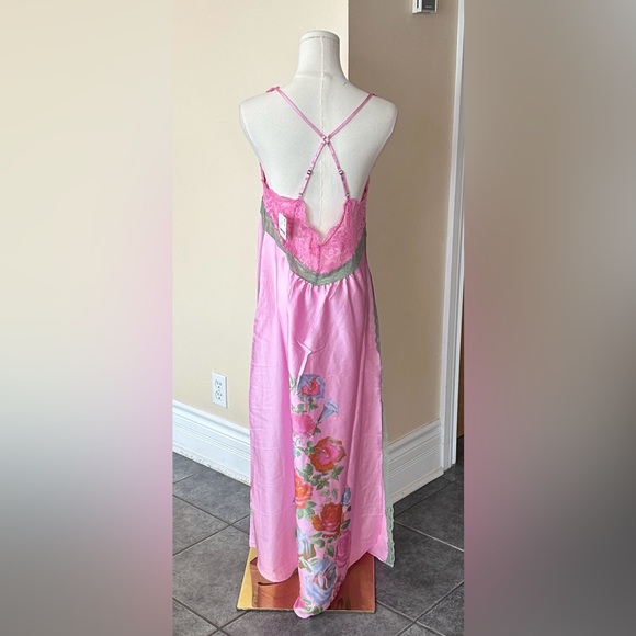 FREE PEOPLE Just Dreamy Maxi Slip dress pink size large - Picture 14 of 15